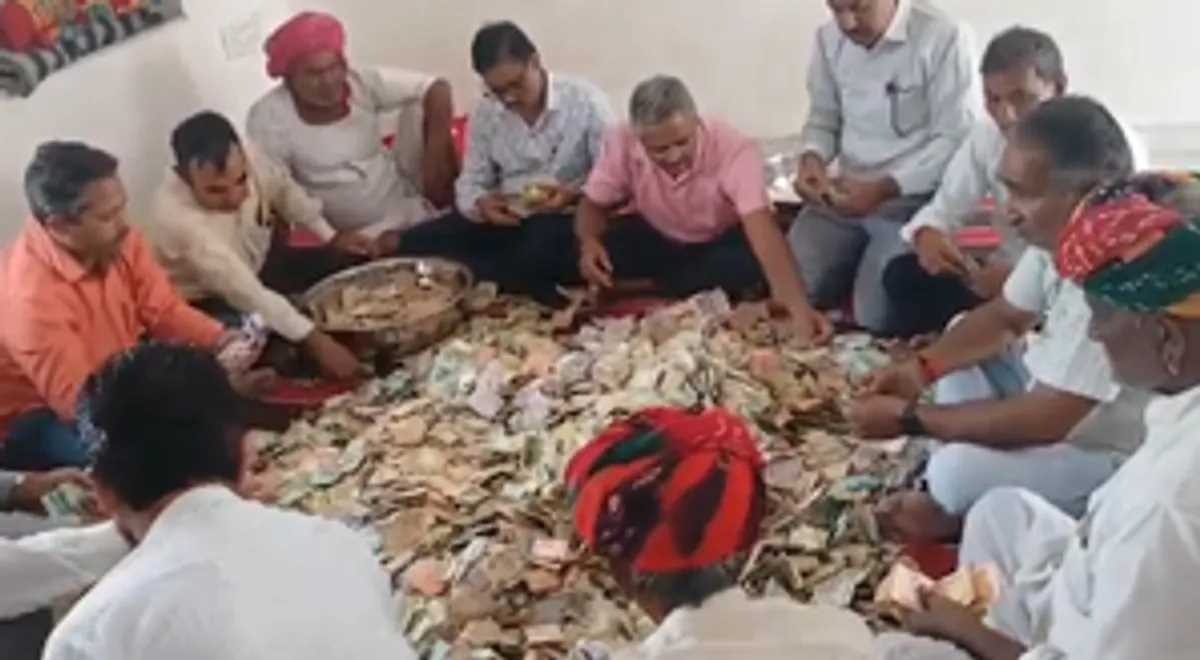 राजस्थान के भेरुनाथ मंदिर के दानपात्र से मिले 23 लाख रुपये, कुवैत की दिनार, 10 ग्राम सोना, 5 किलो चांदी